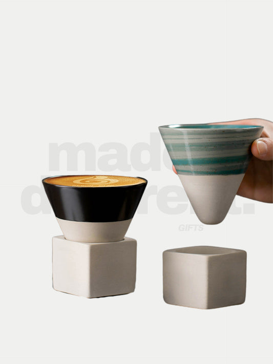 Cone Coffee Mug with Base