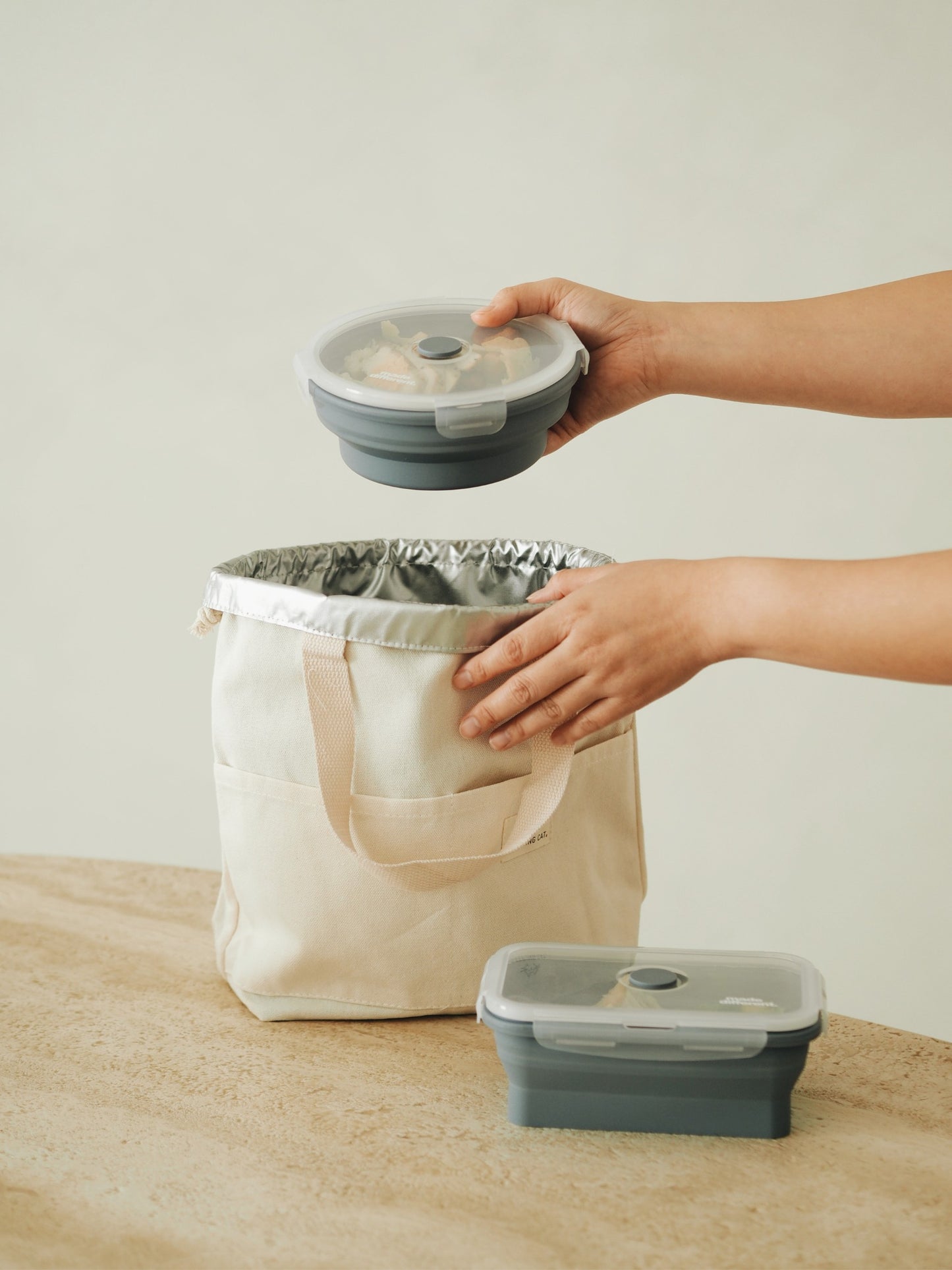 Cooler Bag, Drawstring Canvas